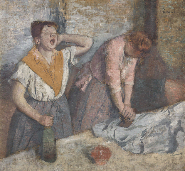 Edgar Degas, Repasseuses (Laundresses), 1884-86. Image: Musee d’Orsay, Paris, © RMN-Grand Palais / Art Resource, NY
